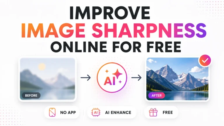 How to Improve Image Sharpness Online for Free Image Sharpness