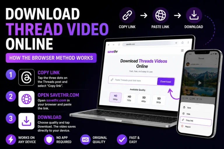 Threads Video Download Online — No Install, No Account, No Friction
